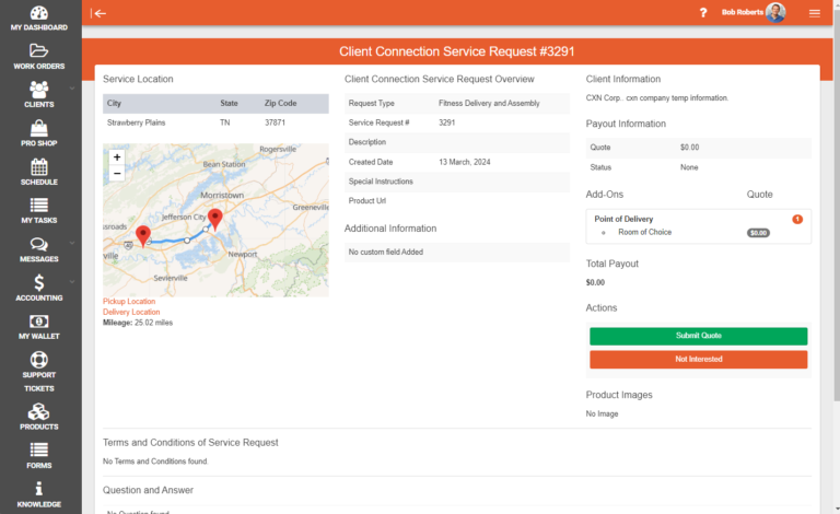 Service Management – Service Connection